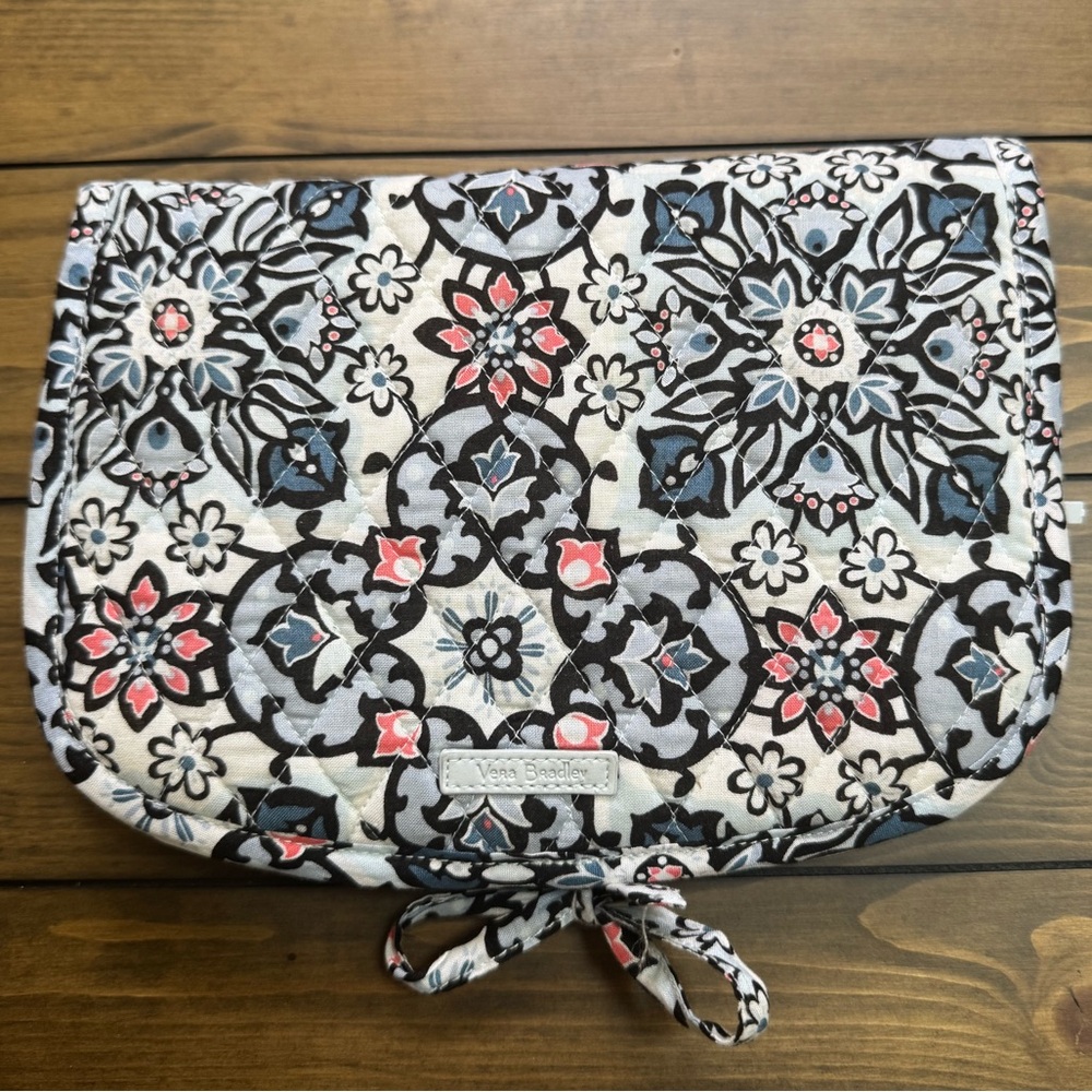 Vera Bradley Women's Bag - Black, Pink, and Blue Floral